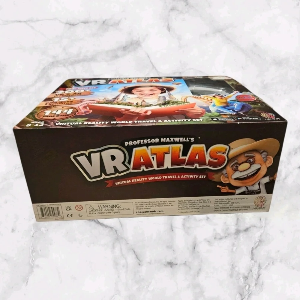 Professor Maxwell's VR Atlas - Virtual Reality Kids Science Kit, Book and Int...